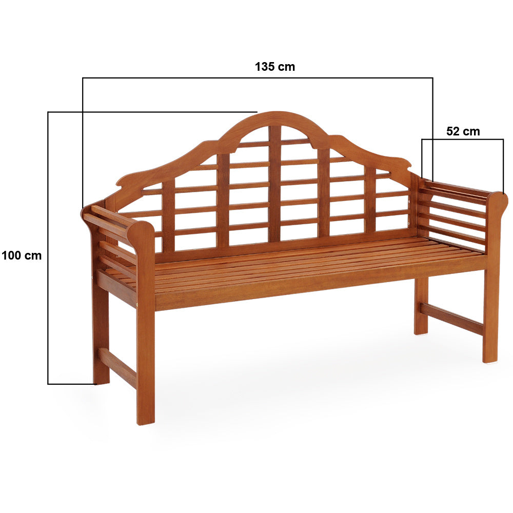 Casaria Tuinbank Marlboro - FSC®-Gecertificeerd Eucalyptushout – Bruin