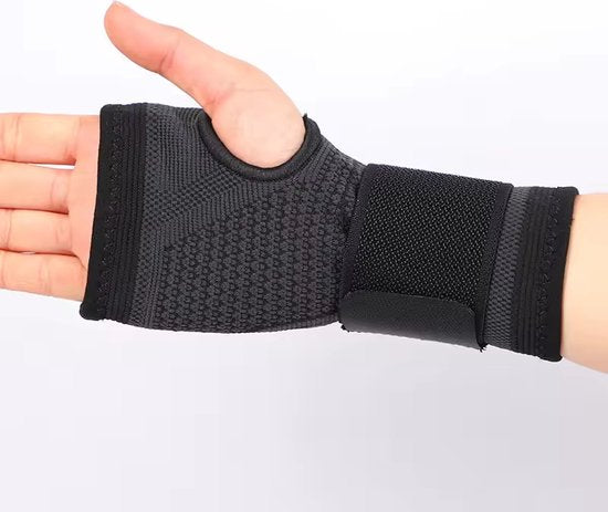 MR. PANACHE Polsbrace – Links/Rechts – Carpaal Tunnel & RSI – Universele Polssteun – Zwart (L)