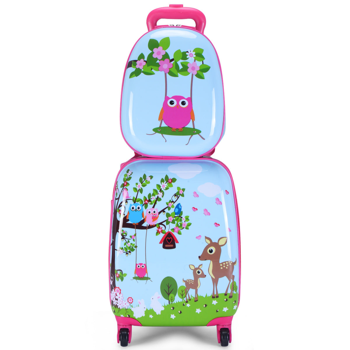 2 TLG koffer set kinderbagage 16 '' koffer + 12 '' rugzak