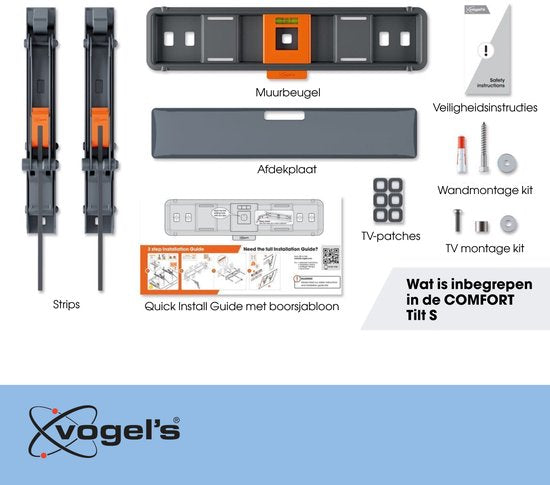 Vogel's COMFORT TVM 3215 | Kantelbare tv-beugel | 19-43" | max 15kg | VESA 200x200
