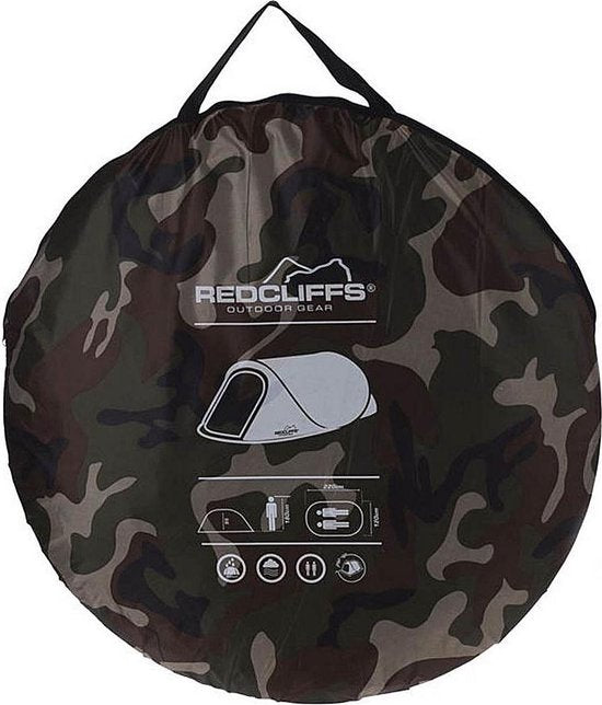 Redcliffs Pop-Up Lichtgewicht Camouflage Tent 220x120x95 cm