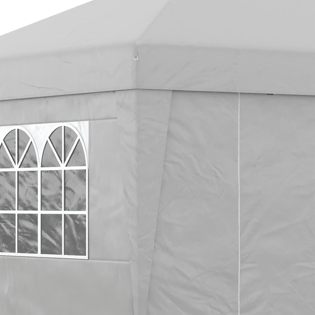 Outsunny Partytent - Paviljoen - Opvouwbaar - Met Zijwanden - Met Draagtas - 298 x 298 cm – Grijs