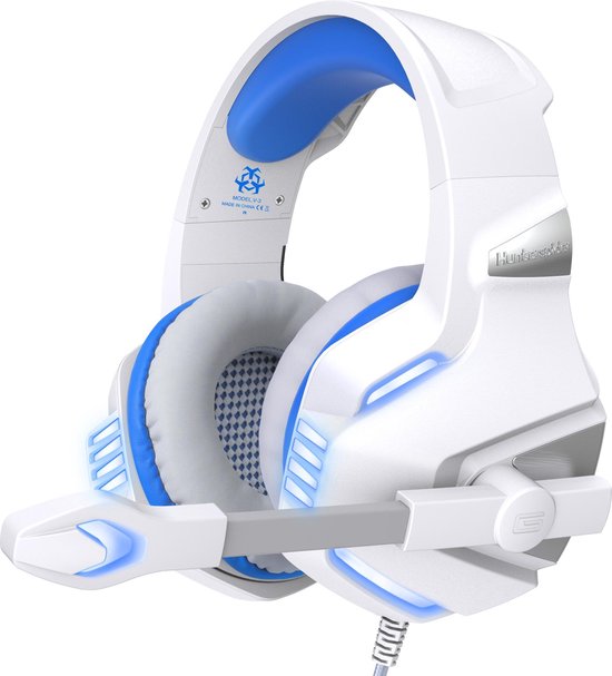 Hunterspider - Gaming Headset - Multi Platform - Wit blauw