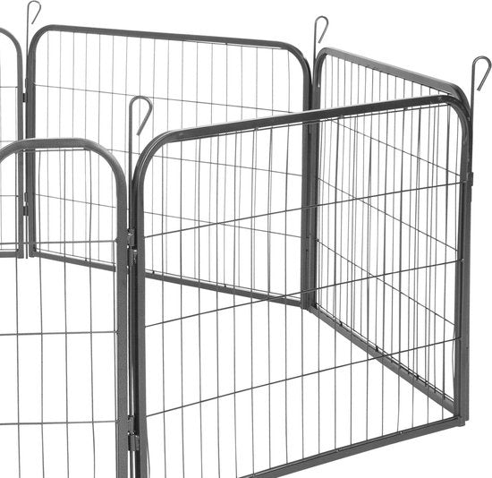 b'TecTake - 8-hoekige puppyren 60 cm hoog - xc3x98 ca. 190 cm - 402502'