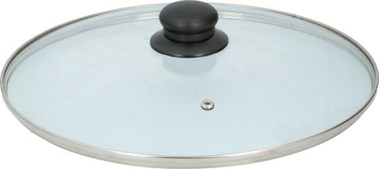 Alpina Koekenpan - Ø28cm - met Glazen Deksel - Anti-Aanbaklaag - Alle Warmtebronnen - Aluminium/ Glas