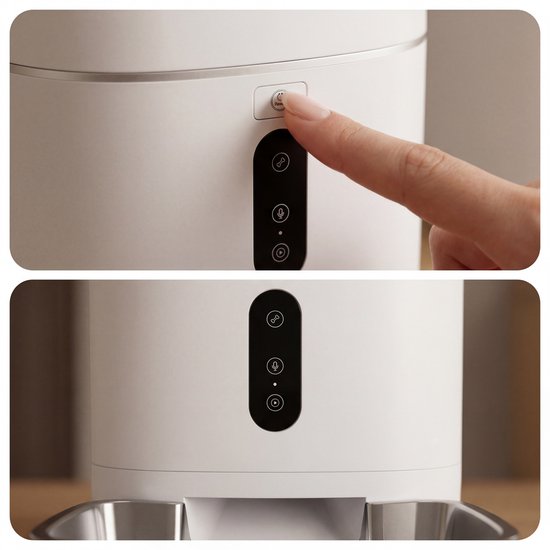Princess Automatische Voerbak - Smart 6 Liter – Kat & Hond - App‑Bediening - Geplande Voeding - Roestvrijstalen Kom - BPA‑vrij - Antislip - Back‑up Batterij - Voerautomaat - Voerdispenser - 610060