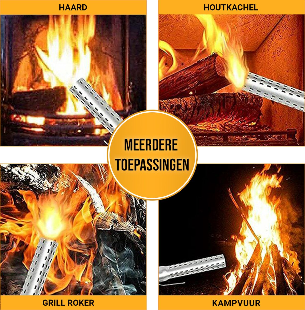 BBQ Meating Elektrische BBQ Aansteker – Looftlighter – One Minute Lighter – Milieuvriendelijk en Supersnel Ontsteken zonder Aanmaakmiddelen