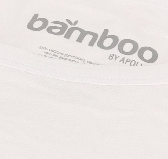 Apollo - XXL - Bamboe T-shirt - 2-pack - Ronde hals - Wit