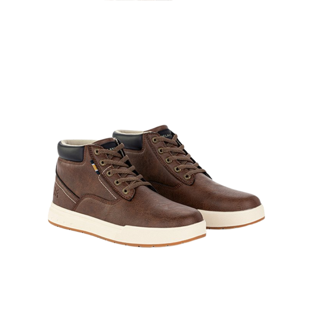 Milanoro - Comfortabele sneakers voor heren - Donkerbruin - Maat 44