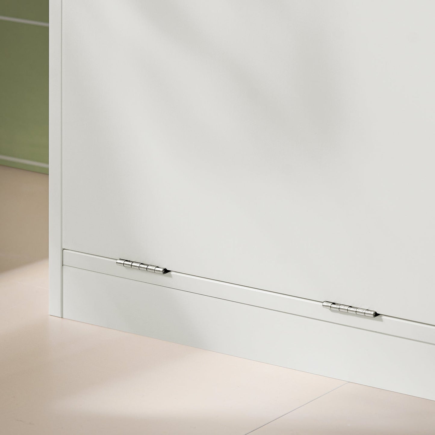 SoBuy Onderkast Badkamer – Met Lade & Uitneembare Waszak – 71 x 33 x 85 cm – Wit