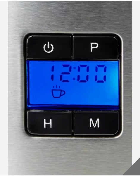 Hanseatic Filterkoffiemachine 65387802 – Zwart/Zilver – 1,6 Liter – 12 Kopjes – 25 x 26 x 33 cm