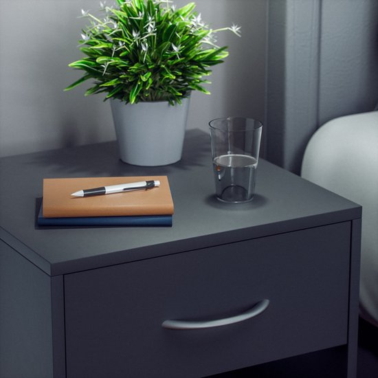 Casaria Nachtkastje - Lade Hout 41x39x28cm - Wit
