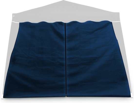 Casaria Zijwand voor opvouwbaar paviljoen Capri 2x blauw