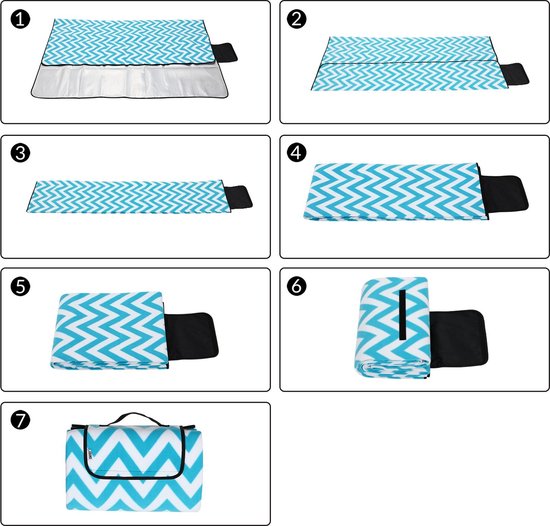 Detex Picknickkleed Met lussen Waterdicht & Thermisch Geïsoleerd 2x 2m