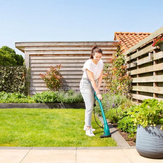 VONROC Grastrimmer 300W – Ø230mm maaidiameter – Incl. 4m draadspoel - Tap and Go systeem