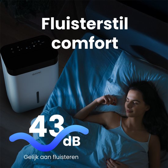 Auronic Luchtontvochtiger en Luchtreiniger - Better Plus Series - Ontvochtigt 30L per dag - 5L Waterreservoir - Slaapkamer, Badkamer, Woonkamer en Kantoor - Vochtvreter voor in Huis - Wit