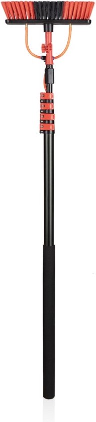Shine Waterborstel – Telescopisch, Met Zeepdispenser – max. 460 cm – Zwart