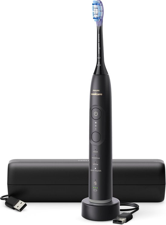 Philips Sonicare 7100 Series - Elektrische Tandenborstel - Zwart - Reisetui - Gezonder tandvlees - HX7421/01