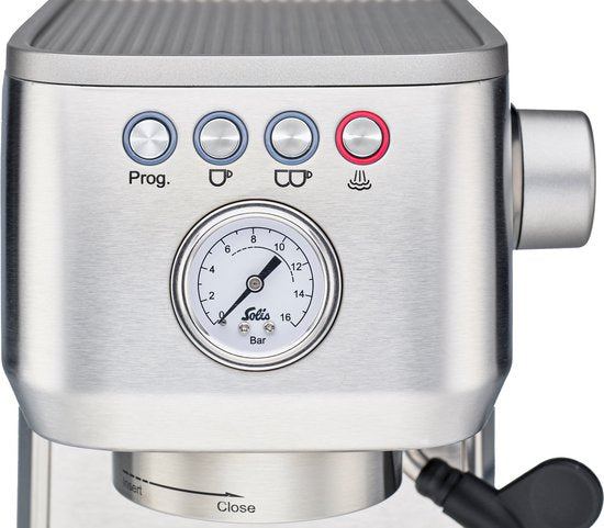 Solis Barista Perfetta Plus 1170 V2 Pistonmachine - Espressomachine - Koffiemachine met Bonen - Zilver