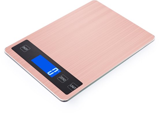 S.old Digitale Keukenweegschaal - Weegschaal Keuken - Kookweegschaal - Incl Batterijen - 1gr tot 10kg - Rose