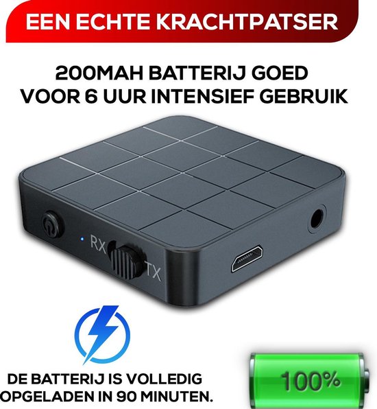 Luving™ - Bluetooth Transmitter & Receiver - Bluetooth Zender - Bluetooth Ontvanger - Audio-ontvanger - Handsfree Bellen