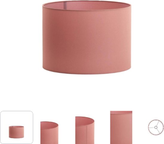 Light & Living Lampenkap Imani - Roze - 30x30x21cm - Modern
