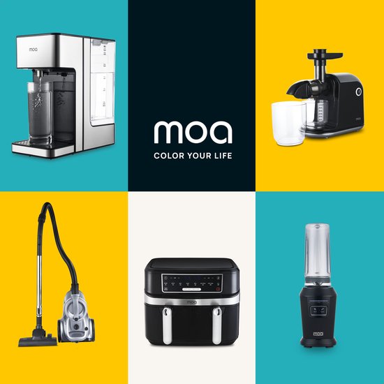 MOA Stofzuiger Zonder Zak - Inclusief HEPA H13 Filter - Combi Zuigmond - Stofzuiger - 900W - Grijs