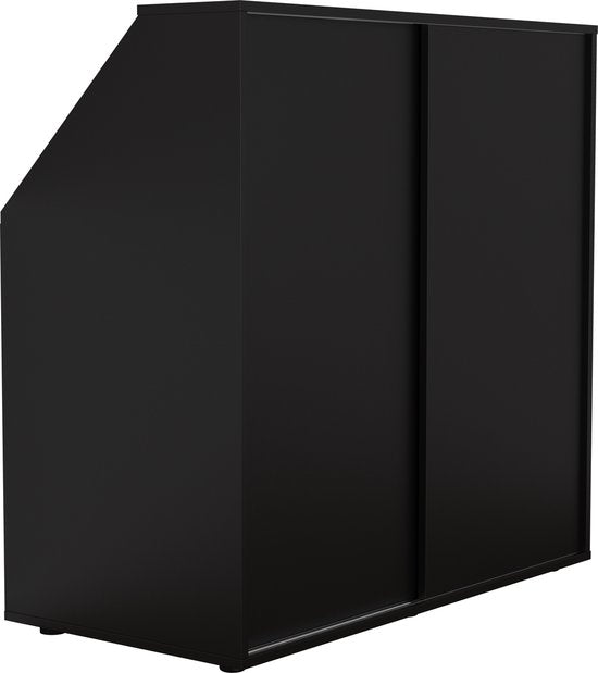 VDD - Kledingkast schuine wand zolder slaapkamer - Opbergkast geschikt voor schuine wanden - 100 x 100 x 50 cm -Zwart