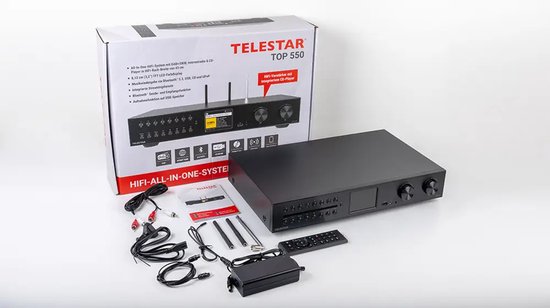 Telestar Top 550 Hifi-Systeem - CD-Speler - Zwart - Compact