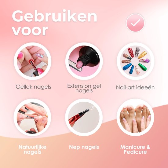 Moods Gellac - Base Coat - Nagellak - Gellak Starterspakket - Nagels - Gellak Set - 15 ML