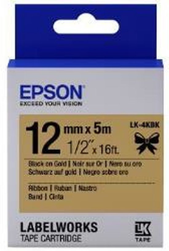 Printerlabels Epson C53S654001 Gouden Zwart