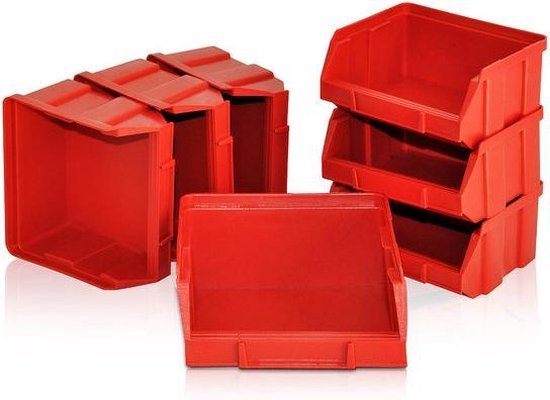 Monzana Wandrek - Stapelboxen 32 delig 64x38cm - Zwart