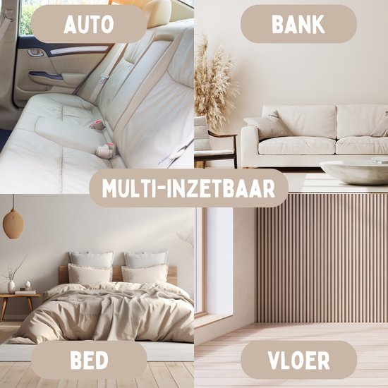 By Cee Cee Origineel Hondendeken Bank – Hondenkleed Bank - Hondenmand - Premium - Volledig Afritsbaar - Beige - 75x90 - Maat S