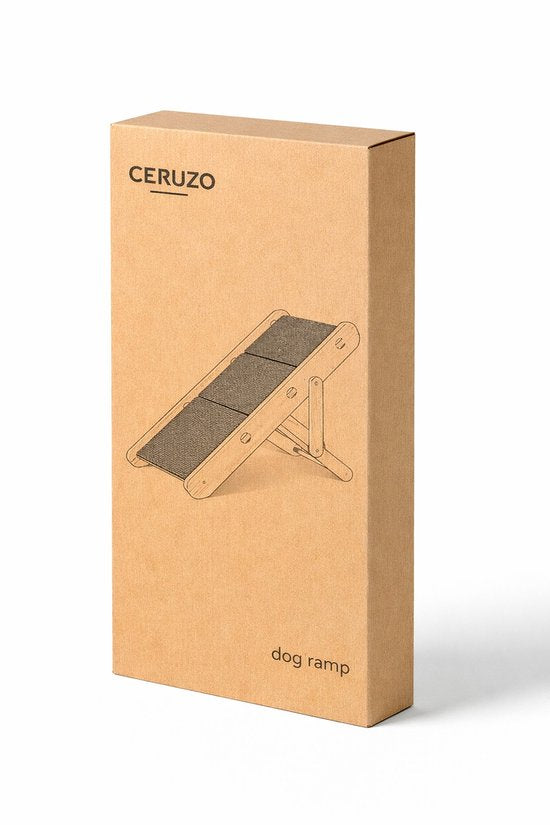 Ceruzo Hondentrap en Loopplank – Verstelbaar – Inklapbaar – 34-40 cm