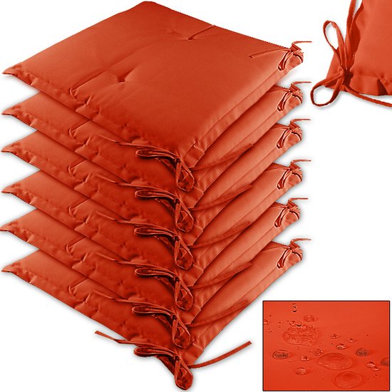 Detex Zitkussen - 6 stuks - Oranje