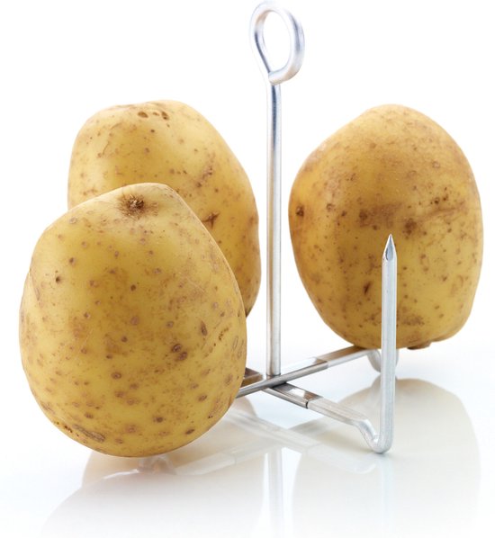 Kitchencraft Ovenrek Aardappel 12,5 X 14,5 Cm Aluminium Zilver