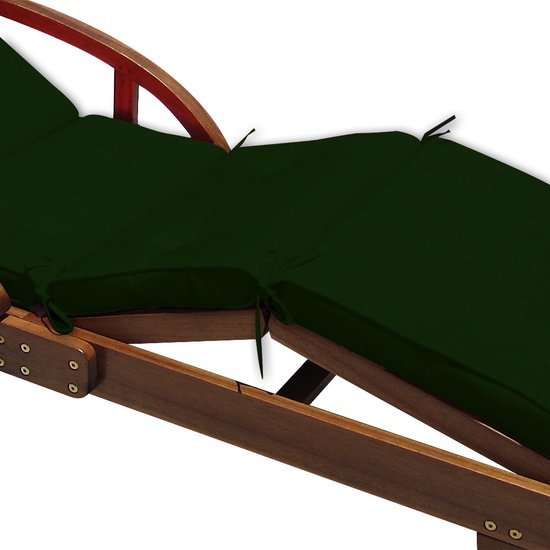 Detex Ligbedkussen - Weerbestendig UV bestendig 195x55x5cm - Groen