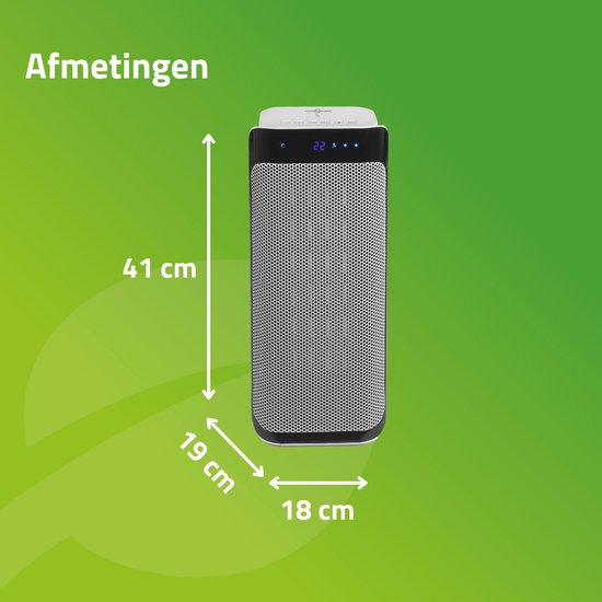 Bo-Camp - Keramische kachel - Oscillerend - Ventilatiestand - 1000/2000 Watt