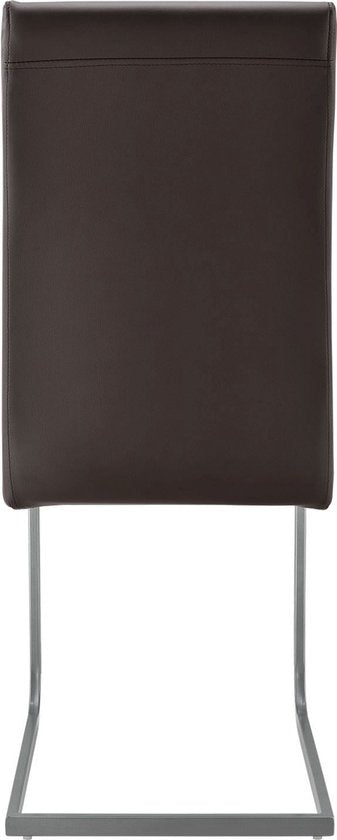 4 Eetkamerstoelen / stoel - Vegas - Kunstleer - Bruin