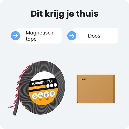 Zelfklevende magneetstrip - 12m - 1cm breed - Magneetstrip - Gereedschap - Messen - Magneten - Magneetband - Magnetische - Whiteboard - Tape zwart