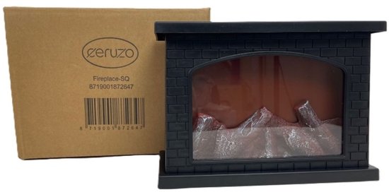 Ceruzo Led Sfeerhaard - H20x12x28 cm- Mini Open Haard Lantaarn