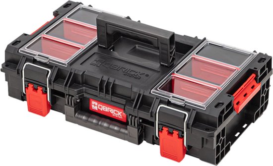 Qbrick Systeem Prime Gereedschapskoffer 150 Profi - Stapelbaar - Zwart - 44x26x16 cm