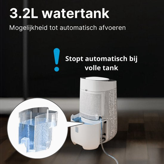 2x Sofresh Luchtontvochtiger & Luchtreiniger in 1 - Ruimtes tot 40m² – Ontvochtigt 16L Per Dag – App Bediening - HEPA Filter - Fluisterstil - Wit