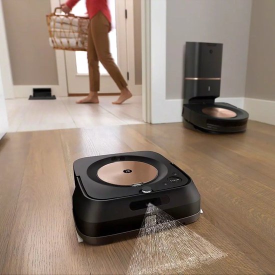 iRobot Braava Jet M6 - Dweil Robot - Zwart - M6132 - Dweilrobot - Met App - Spraakassistent - Goole & Alexa - Smartmapping