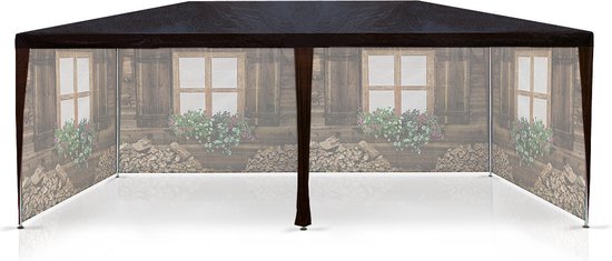 Casaria Partytent - Paviljoen 18m² 3x6m met 6 Zijpanelen - Apres Ski