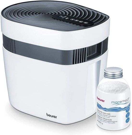 Beurer MK 500 + Salz ONP luchtbevochtiger Stoom 6 l Wit 24 W