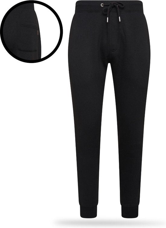 Cappuccino Italia - Heren Sportbroeken Joggingbroek - Zwart - Maat M