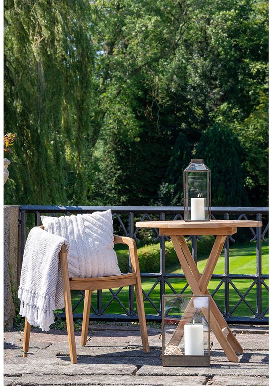 House Nordic Eetkamerstoel Otero – Teakhout – Scandinavisch Design – Met Armleuningen – Naturel – 1 Stuk