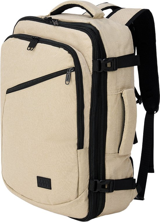 TRVLMORE Reistas - 40L Rugzak - Handbagage - Spatwaterdicht - Beige