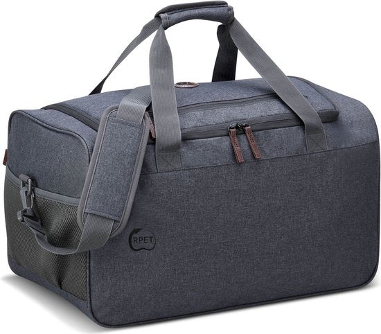 Delsey Paris Maubert 2.0 Weekender - Handbagage Reistas 41L - RPET Duurzaam - TSA Slot - 50 cm - Antraciet